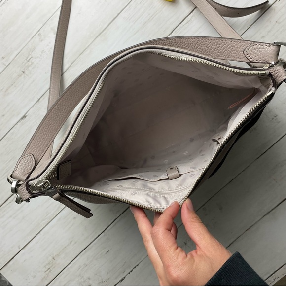 Kate Spade Taupe Leather Slouchy Shoulder and Crossbody Bag - Picture 5 of 13